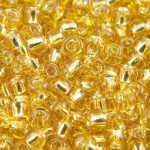 TOHO Round 8/0 Silver-Lined Lt Topaz (10g)