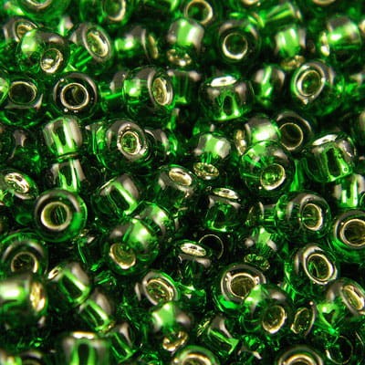 koraliki-szklane-toho-round-8-0-silver-lined-grass-green-3mm