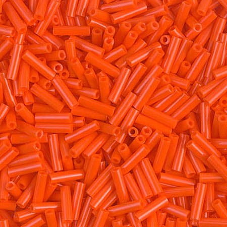 pomaranczowe-koraliki-szklane-miyuki-bugle-2-0406-opaque-orange