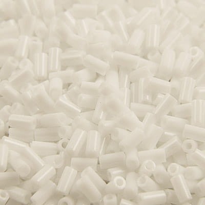 Miyuki Bugle 2-0402 Opaque White 6mm (10gram)