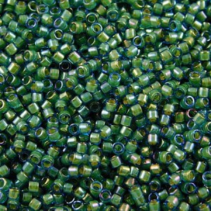 Miyuki Delica 11/0 DB2381 Fancy Lined Aqua Green (5gram)