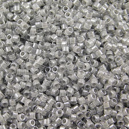 Miyuki Delica 11/0 DB2392 Fancy Lined Pearl Grey (5gram)