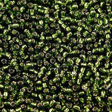 TOHO Round 11/0 Silver-Lined Olivine (10g)