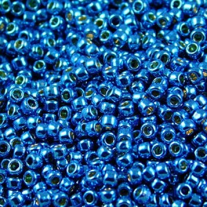 Koraliki TOHO Round 11/0 Permanent Finish - Galvanized Caribbean Blue (10g)