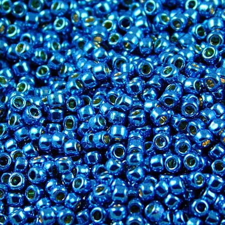 TOHO Round 11/0 Permanent Finish - Galvanized Caribbean Blue (10g)