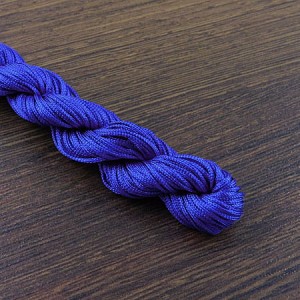 Sznurek nylonowy 1mm do bransoletek shamballa szafirowy (25m)