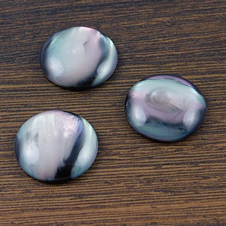 Kaboszon koło z żywicy 20x5mm tył czarny (1szt)