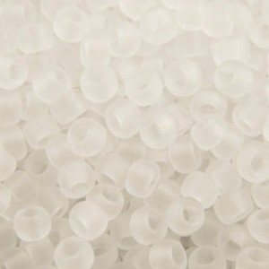 TOHO Round 8/0 Transparent-Frosted Crystal (10g)