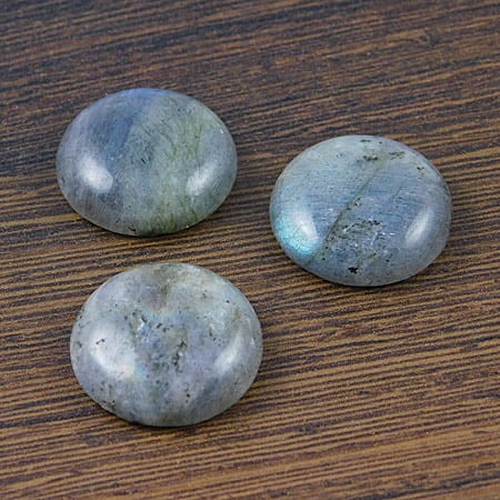 Kaboszon koło labradoryt 20-21x6mm (1szt.)