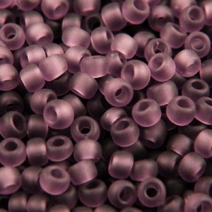 TOHO Round 8/0 Transparent-Frosted Med Amethyst (10g)