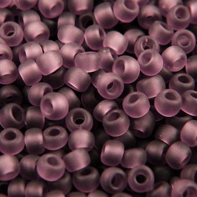 TOHO Round 8/0 Transparent-Frosted Med Amethyst (10g)