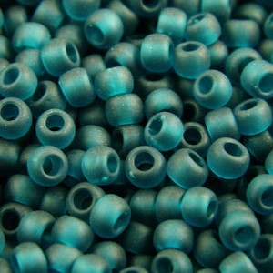 TOHO Round 8/0 Transparent-Frosted Teal (10g)