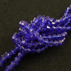 Kryształki ze szkła 3mm szafirowe (110szt.)