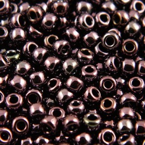 TOHO Round 8/0 Metallic - Amethyst Gun Metal (10g)