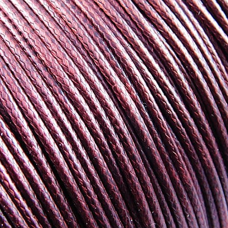 Sznurek lakierowany błyszczący 1.5mm ciemny bordowy (3metry)