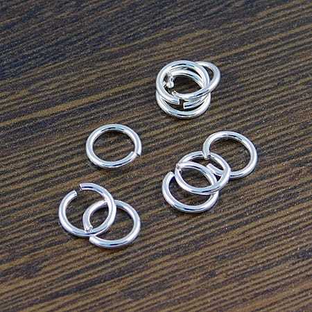 Ogniwko otwarte 7x1mm srebro (2szt.)
