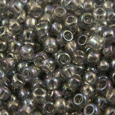 TOHO Round 8/0 Trans-Rainbow Black Diamond (10g)