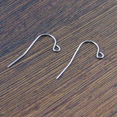 Bigle otwarte stal nierdzewna 12mm ciemne srebrne (6szt)
