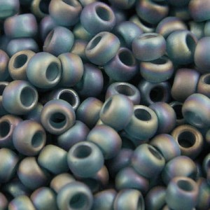 TOHO 8/0 Round Trans-Rainbow-Frosted Gray (1op)