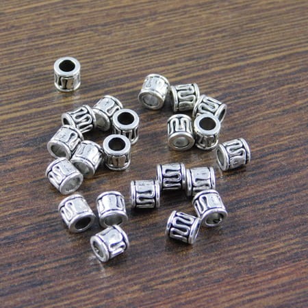 Przekładka kolumna metalowa 5x5mm ciemna srebrna (10szt.)