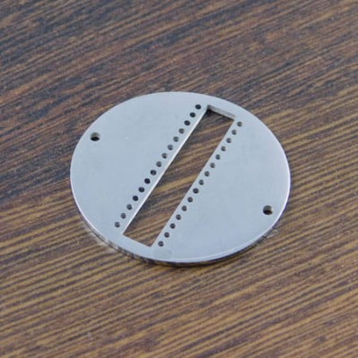 Baza do beadingu koło ze stali nierdzewnej 30x1mm ciemna srebrna (1szt)