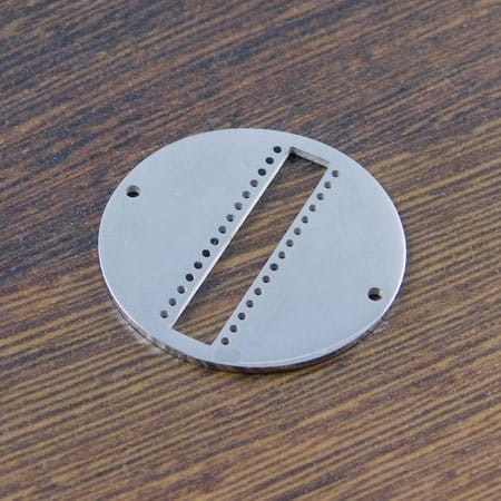 Baza do beadingu koło ze stali nierdzewnej 30x1mm ciemna srebrna (1szt)