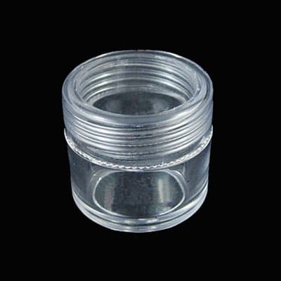Pudełeczko zakręcane na koraliki 35x32mm przezroczyste (1szt.)