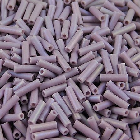 Miyuki Bugle 2-0410FR Opaque Mauve AB Matted 6mm (10gram)
