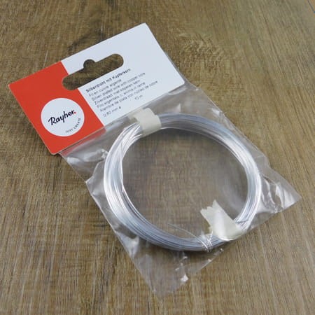 Drut posrebrzany Rayher 0.6mm (10m)