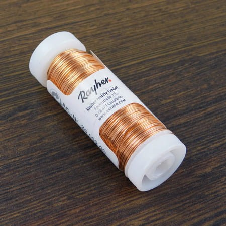 Drut stalowy powlekany miedzią Rayher 0.4mm (40m)