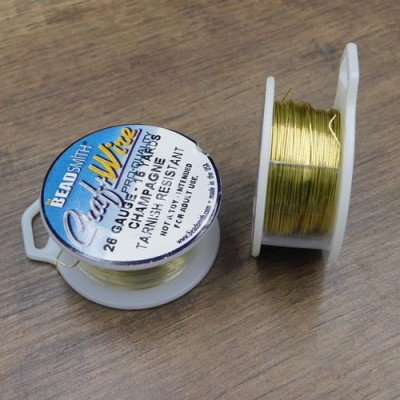 Drut miedziany BeadSmith 0.4mm Yellow Brass (13.7m)