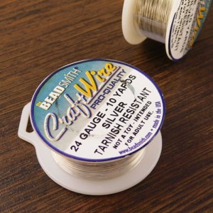 Drut miedziany BeadSmith 0.5mm Silver (9,1m)