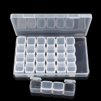 Organizer pudełko z plastiku na koraliki 17.5x11x3cm (1-zestaw)