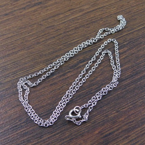 Gotowy łańcuszek z zapięciem stal nierdzewna (50cm)