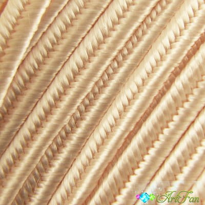 [A1401] Sznurek Sutasz z wiskozy 3mm jasny różowy (1m)