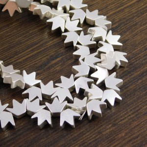 Hematyt korona srebrna 8x6.5x3mm (4szt)