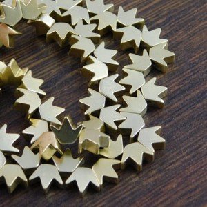 Hematyt korona złota 8x6.5x3mm (4szt)