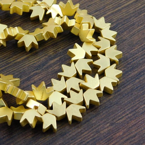 Hematyt korona ciemno złota 8x6.5x3mm (4szt)