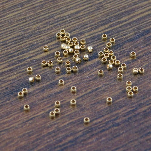 Oponka stal nierdzewna 1.5x0.8mm złota (20szt.)