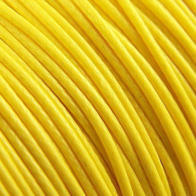 Sznurek lakierowany błyszczący 1.5mm żółty (3metry)