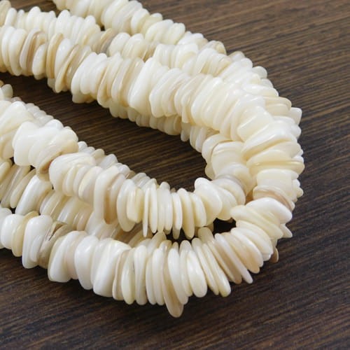 Masa perłowa talarki 6-8x5-7x1-2mm kremowe (25szt.)