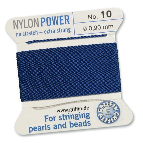 Nici nylonowe Griffin z igłą 0.90mm dark blue (2metry)