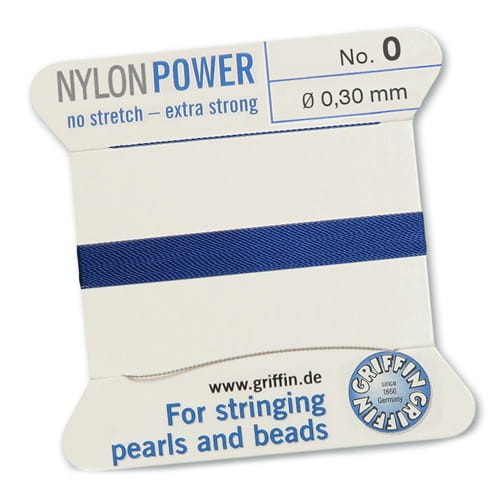 Nici nylonowe Griffin z igłą 0.30mm dark blue (2metry)