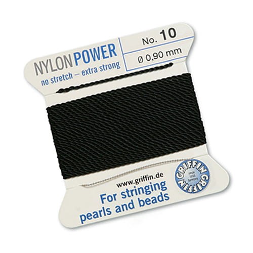 Nici nylonowe Griffin z igłą 0.90mm black (2metry)