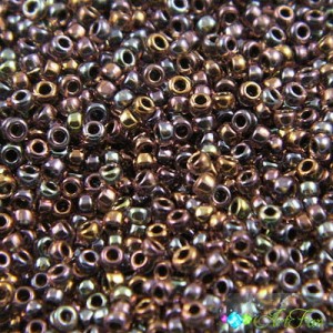 TOHO Round 15/0 Inside-Color Lustered Lt.Amethyst/Jet Lined (5g)