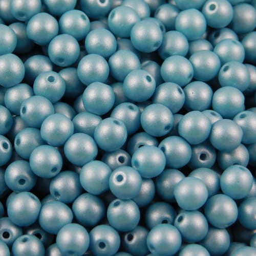 Kulki ze szkła 4mm Powdery - Ocean (40szt.)