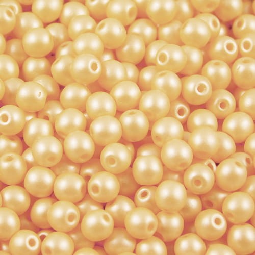 Kulki ze szkła 4mm Powdery - Pastel Orange (40szt)