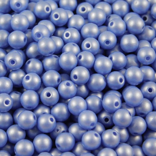 Kulki ze szkła 4mm Powdery - Blue (40szt.)