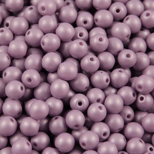 Kulki ze szkła 4mm Powdery - Lavender (40szt.)