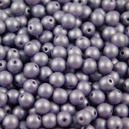 Kulki ze szkła 4mm Powdery - Lilac (40szt)